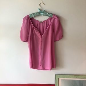 Joie silk berkeley blouse pink
